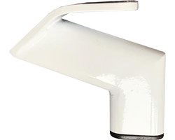 FLE - Stalen meubelpoot wit design 11,5 bij 2 cm en hoogte 10 cm