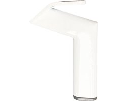 FLE - Stalen meubelpoot wit design 11,5 bij 2 cm en hoogte 16 cm