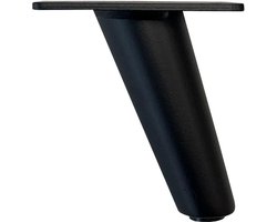 FLE - Stalen meubelpoot zwart conisch ø 5 cm / 2,5 cm en hoogte 10 cm