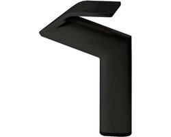 FLE - Stalen meubelpoot zwart design 11,5 bij 2 cm en hoogte 16 cm