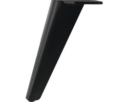 FLE - Stalen meubelpoot zwart design 9 bij 4,5 cm en hoogte 20 cm