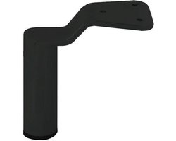 FLE - Stalen meubelpoot zwart rond ø 3,8 cm en hoogte 14 cm