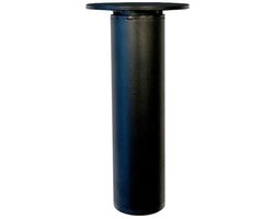 FLE - Stalen verstelbare meubelpoot zwart rond ø 3 cm en hoogte 11,5 cm
