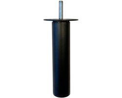 FLE - Stalen verstelbare meubelpoot zwart rond ø 3 cm en hoogte 11,5 cm (M8)