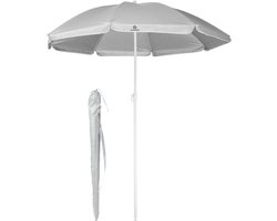 Fleau Goods Strandparasol - Parasol Strand / Tuin - Diameter 160 cm - Verstelbaar - UV Bescherming - Stokparasol - Tuinparasol - Met Draagtas