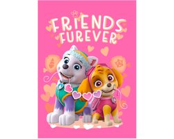 Fleece deken Paw Patrol roze 150 x 100 cm - meisjes - fleece plaid