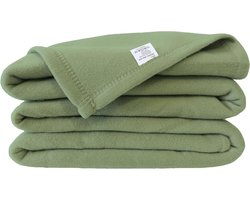 Fleece Deken - Zachte Plaid - Gezellig op de bank - Brandvertragende stof - 240 x 220 cm - Linde