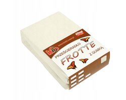 Fleece hoeslaken met elastiek 160x200 ecru KARO - Dik & Zacht