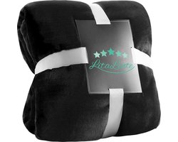 Fleece Plaid - Fleece deken - hoogwaardige deken, zachte deken, microvezeldeken als bankhoes, sprei, plaid of woonkamerdeken, 150 x 200 cm