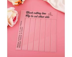 Fleece Tie Deken Sjabloon Rechthoekig Quilt Liniaal voor Naadloze Dekens