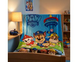 Fleecedeken Paw Patrol 110x150cm – Chase Marshall Rubble – Officiële Licentie