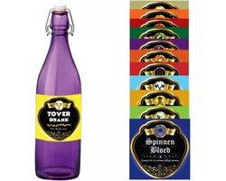 Fles etiketten set 12 stuks