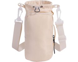 Fles Schouder Tas - Flesdrager Waterfles - Reizen en Wandelen - Verstelbare Band - 23 x 15 x 10 cm