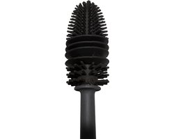 Flessenborstel - Afwasborstel - Lange afwasborstel - Fles afwassen- Vaas schoonmaken - 30 cm - Siliconen - Grijs - Jonyx