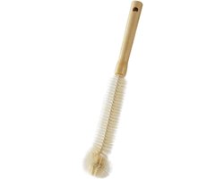 Flessenborstel - Babyfles afwasborstel - Drinkflesborstell - Hout - Schoonmaakborstel-Lange Fles Borstel - Fles afwasborstel - Flessenreiniger - Flessenrager, Afwasborstel Drinkfles en Glazenborstel - 30cm