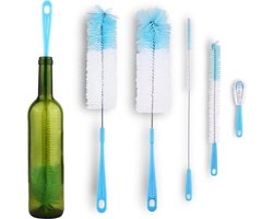 Flessenborstel - Flessenrager - Schoonmaakborstel - Flessenreiniger - Kras- en BPA vrij - Geschikt voor alle oppervlakken