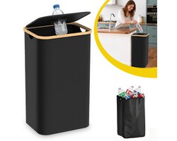 Flessenrecyclingcontainer - Recyclingbakken Voor De Keuken Met Deksel - Recyclebak Voor Oxford-Stoffen