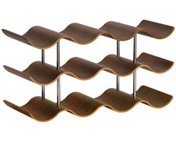 Flessenrek Andrea House Walnoot 42 x 16 x 23 cm