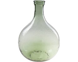Flesvaas glas groen 27 x 40 cm - Vazen van glas