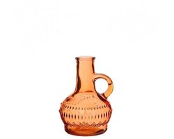 Flesvaas Lille oranje Ø7xH10cm