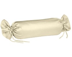 Fleuresse 15 x 40 cm Colours kussensloop | interlock jersey kussenhoes van 100% katoen | wasbaar op 60 graden | vanille