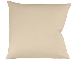 Fleuresse 35 x 40 cm Colours kussensloop | interlock jersey kussenhoes van 100% katoen | wasbaar op 60 graden | beige