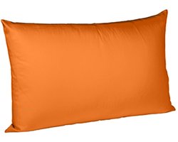 Fleuresse 40 x 60 cm Colours kussensloop | interlock jersey kussenhoes van 100% katoen | wasbaar op 60 graden | oranje