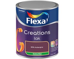 Flexa - Creations Lak Extra Mat - 85% Aubergine - Mengverf - 0.75 L