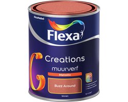 Flexa - Creations - Muurverf - Metallic - Buzz Around - 1 liter