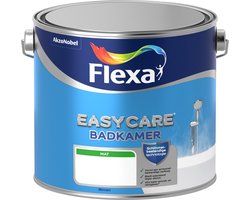 Flexa - Easycare Badkamer Muurverf - Gebroken wit / RAL 9010 - Mengverf - 2.5 Liter