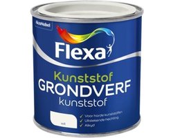Flexa Grondverf Voor Kunststof Wit 0,25 Ltr