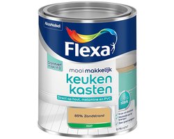 Flexa - Mooi Makkelijk Keukenkasten Mat - 85% Zandstrand - Mengverf - 750 Ml