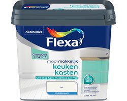 Flexa - Mooi Makkelijk Keukenkasten Zijdeglans - Wit - 0.75 L