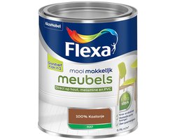 Flexa - Mooi Makkelijk Meubels Mat - 100% Kastanje - Mengverf - 750 Ml