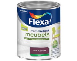 Flexa - Mooi Makkelijk Meubels Mat - 85% Aubergine - Mengverf - 750 Ml