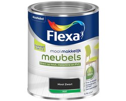 Flexa - mooi makkelijk meubels mat - Mooi Zwart - Mengverf - 0.75 L