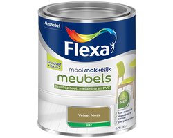 Flexa - Mooi Makkelijk Meubels Mat - Velvet Moss - Mengverf - 750 Ml