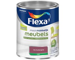 Flexa - Mooi Makkelijk Meubels Mat - Vol Aubergine - Mengverf - 750 Ml