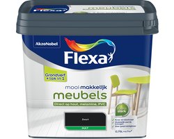 Flexa - Mooi Makkelijk Meubels Mat - Zwart - 750 Ml