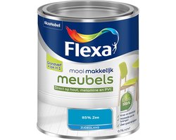 Flexa - Mooi Makkelijk Meubels Zijdeglans - 85% Zee - Mengverf - 750 Ml