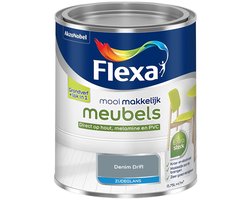 Flexa - Mooi Makkelijk Meubels Zijdeglans - Denim Drift - Mengverf - 0.75 L