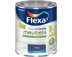 Flexa - Mooi Makkelijk Meubels Zijdeglans - Indigo - Mengverf - 0.75 L