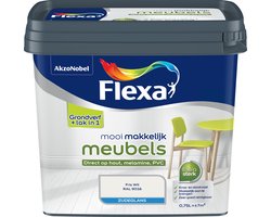 Flexa - Mooi Makkelijk Meubels Zijdeglans - Muurverf - Fris wit / RAL 9016 - 0.75 Liter
