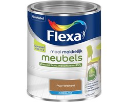 Flexa - Mooi Makkelijk Meubels Zijdeglans - Muurverf - Puur Walnoot - Mengverf - 0,75 Liter
