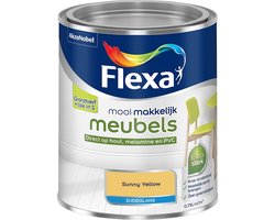 Flexa - Mooi Makkelijk Meubels Zijdeglans - Sunny Yellow - Mengverf - 0.75 L