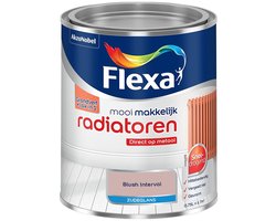 Flexa - Mooi Makkelijk Radiatoren Zijdeglans - Blush Interval - Mengverf - 750 Ml