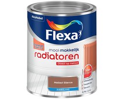 Flexa - Mooi Makkelijk Radiatoren Zijdeglans - Melted Silence - Mengverf - 750 Ml