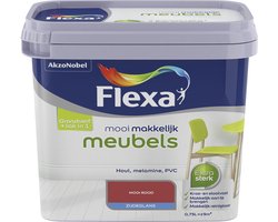 Flexa - Mooi Makkelijk Verf - Meubels - Mooi Rood - 750 ml