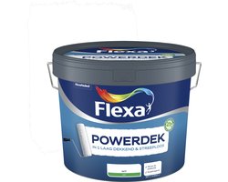 Flexa - Powerdek Muren & Plafonds - Wit - 10 L