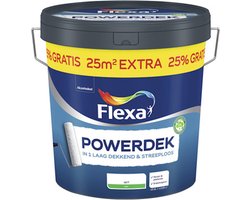 Flexa - Powerdek Muren & Plafonds - Wit - 12,5 L